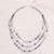 Blue Multi-Gemstone Beaded Strand Necklace from Thailand 'Dreamy Blue'