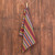 Colorful Striped Cotton Dish Towel Hand-Woven in Guatemala 'Traditional Colors'