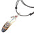 Feather Bone Garnet and Sterling Silver Pendant Necklace 'Neat Feathers'