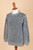 Blue and Grey Men's 100 Alpaca Ribbed Knit Pullover Sweater 'Brioche'