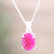 Faceted Ten-Carat Ruby Pendant Necklace Crafted in India 'Love Grandeur'