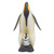 Suar Wood Penguin Sculpture Carved and Painted by Hand 'Penguin Mother and Chick'