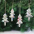 Set of 4 Eco-Friendly Christmas Tree Ornaments from India 'Eco Christmas'
