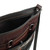 Handcrafted Brown and Black Leather Sling with Wool Accent 'Andean Dame'