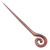 Traditional Hand-Carved Spiral Suar Wood Hair Pin From Bali 'Style Spiral'