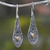 18k Gold-Accented Sterling Silver Papaya Dangle Earrings 'Papaya Enchantment'
