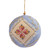 Blue Wool Felt Ornament with Embroidered Floral Textile 'Svaz Bouquet'