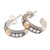 18k Gold-Accented Half-Hoop Earrings Crafted in Bali 'Golden Thoughts'