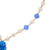 Floral and Heart-Themed Gold-Accented Blue Pendant Necklace 'My Sky Heart'