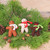 Set of 3 Christmas-Themed Felt Gingerbread Men Ornaments 'Gingerbread Celebration'