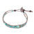 Beaded Wristband Bracelet with Amazonite and Chalcedony 'Colorful Dream'