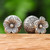 Floral Traditional Silver Button Earrings from Thailand 'Thailand's Blossom'