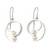 Sterling Silver and Cultured Pearl Earrings from Bali 'Beach Style'