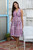 Printed Viscose Sundress from India 'Meena Bazaar in Purple'