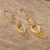 Hand Crafted 24k Gold-Plated earrings 'Talara Treasure'