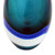 9.5 inch Turquoise Murano Inspired Handblown Art Glass Vase 'Ocean Sigh'