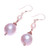 Rose Gold-Plated Cultured Pearl Dangle Earrings 'Sea Glow'