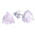 Rose Quartz and Sterling Silver Stud Earrings 'Miss Me'