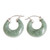 Light Green Jade Hoop Earrings 'Zacapa Spring'