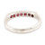 Sterling Silver and Ruby Band Ring 'Pretty Princess'
