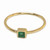 Genuine Emerald Solitaire Ring 'Topkapi Treasure'