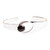 Modern Sterling and Obsidian Cuff Bracelet 'Dark Shadow'