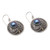Gold-Accented Cultured Pearl Dangle Earrings 'Night Guard'