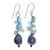 Quartz and Cultured Pearl Cluster Earrings 'Arctic Pearl'