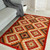 Hand Crafted Wool Area Rug with Cotton Warp 'Learn by Heart'