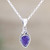 Handmade Blue Sapphire and Sterling Silver Pendant Necklace 'Farthest Realm'