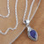 Handmade Blue Sapphire and Sterling Silver Pendant Necklace 'Farthest Realm'