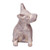 Western Mexico Pre-Hispanic Ceramic Grey Dog Ocarina Flute 'Grey Aztec Puppy'