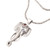 Men's Garnet Pendant Necklace with Elephant Motif 'Runs Wild in Red'