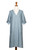 Balinese Blue Linen Tunic Dress with V-Neckline 'Bright Sunday'