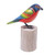 Handcrafted Bird Sculpture from Java 'Painted Bunting'