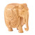 Exquisite Elephant Wood Figurine Carved in India 'Grandiose Elephant'