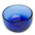 Mexican Handblown Sapphire Bowl Made from Recycled Glass 'Vivacious in Blue'