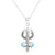 Reconstituted Turquoise Pendant Necklace of Shivas Trishul 'Shivas Trishul'
