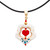 14k Gold-Accented Pendant Necklace with Howlite Flower 'Harmonious Gathering'