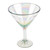 Set of 4 Clear Handblown Martini Glasses from Mexico 'Ethereal Glamour'