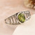 Sterling Silver Single Stone Ring with 1-Carat Peridot Gem 'Prosperous Dazzle'
