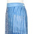 Cerulean and Ivory Hand-Stamped Batik Cotton Skirt from Java 'Cerulean Wealth'