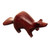 Otter Mini Figurine Hand-Carved in Palo Sangre Wood 'Playful Otter'