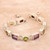 14-Carat Faceted Multi-Gemstone Link Bracelet from India 'United Gems'