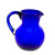 Eco-Friendly Cobalt Blue Handblown Recycled Glass Pitcher 'Chic Cobalt'