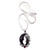 Moon Sterling Silver Pendant Necklace with Natural Gems 'Shadow Harmony'