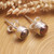 Petite Sterling Silver Stud Earrings with Cultured Pearls 'Petite Chic'