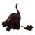 Cat and Mouse Cedar Wood Sculptures from Peru Set of 2 'Games and Fun'