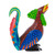 Hand-Carved  Hand Painted Wood Rooster Alebrije Figurine 'Striking Rooster'