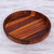 Hand Carved Raintree Wood Lazy Susan 'Spin Me Around'